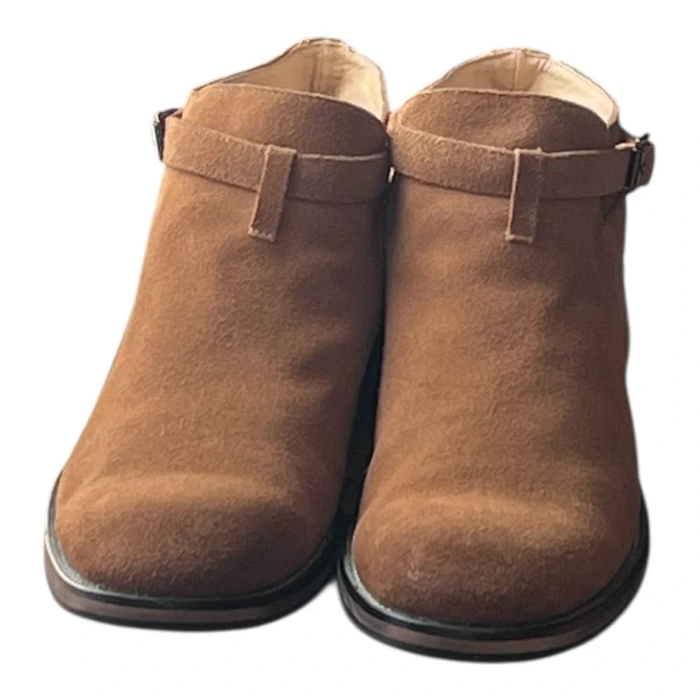 English Laundry Suede Chelsea Boots Brown‎ Ankle Pull On Men's Size 10.5
